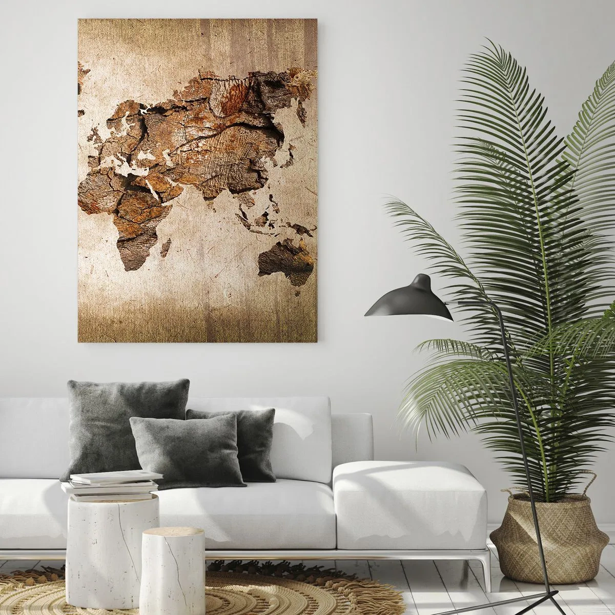 Glastavla - Bild på glas - Världsupptäckt - 50x70 cm