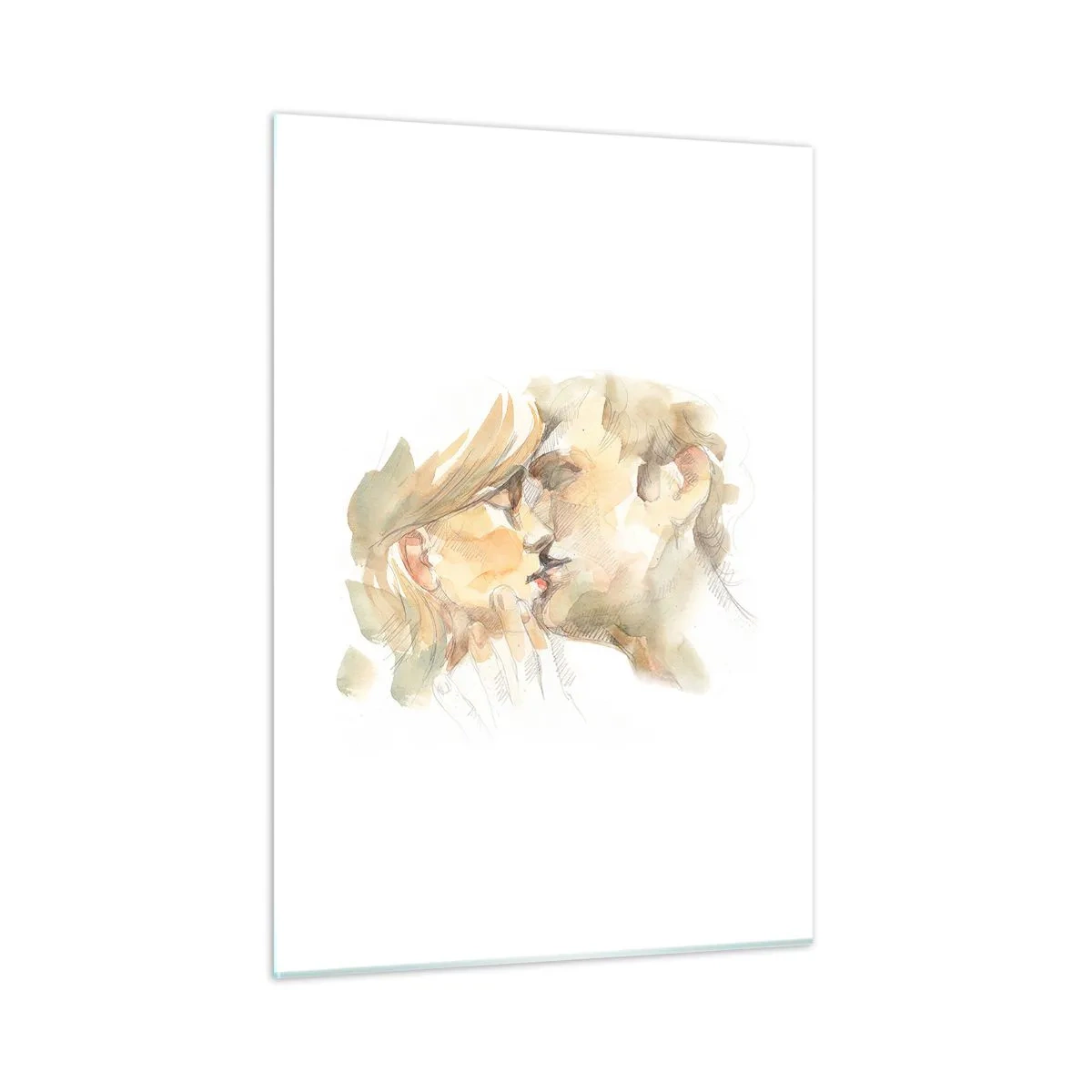 Glastavla - Bild på glas - Upphittad hälft? - 50x70 cm