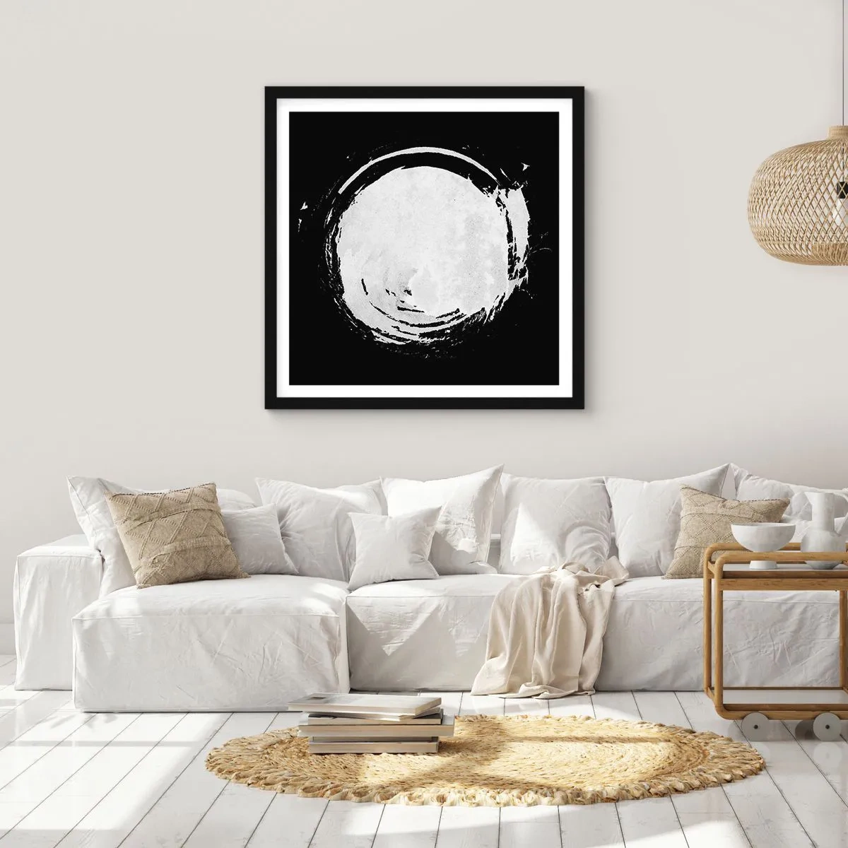 Affisch i svart ram - Den goda vägen ut - 60x60 cm