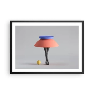 Affisch i svart ram - Surrealistisk komposition - 70x50 cm