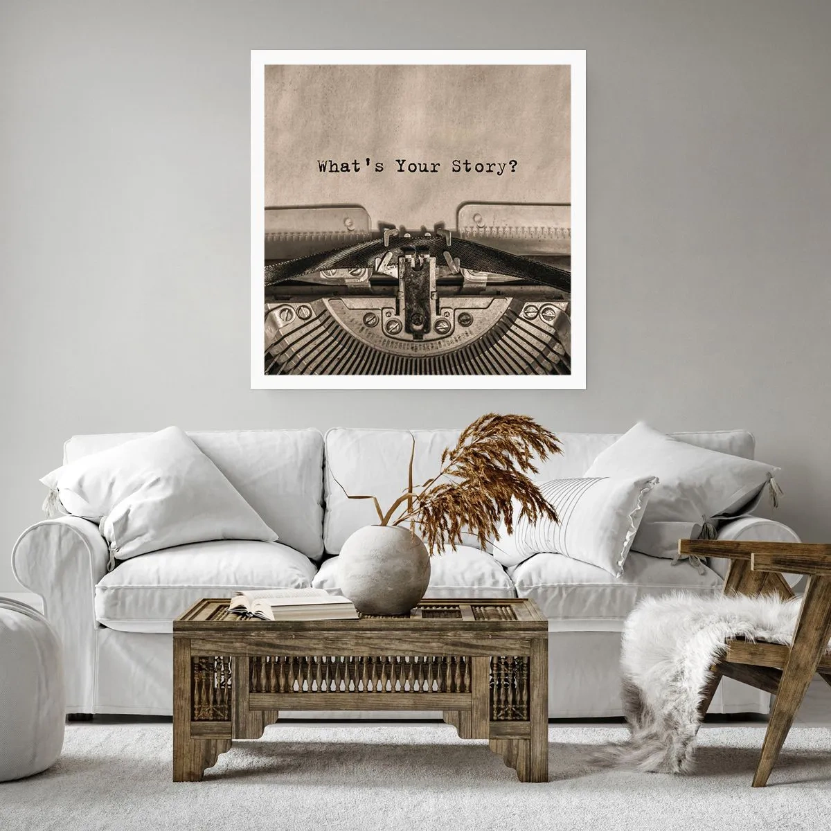 Affisch - Svara mig - 50x50 cm