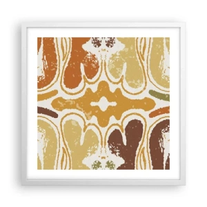 Affisch i vit ram - Sentimental abstraktion - 50x50 cm