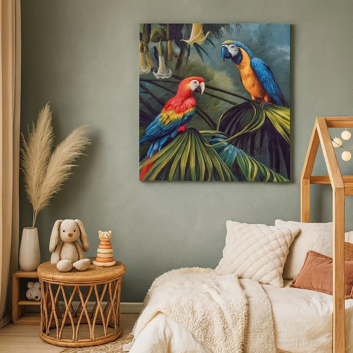 Canvastavla - Bild på duk - Romantiken i tropikerna - 30x30 cm