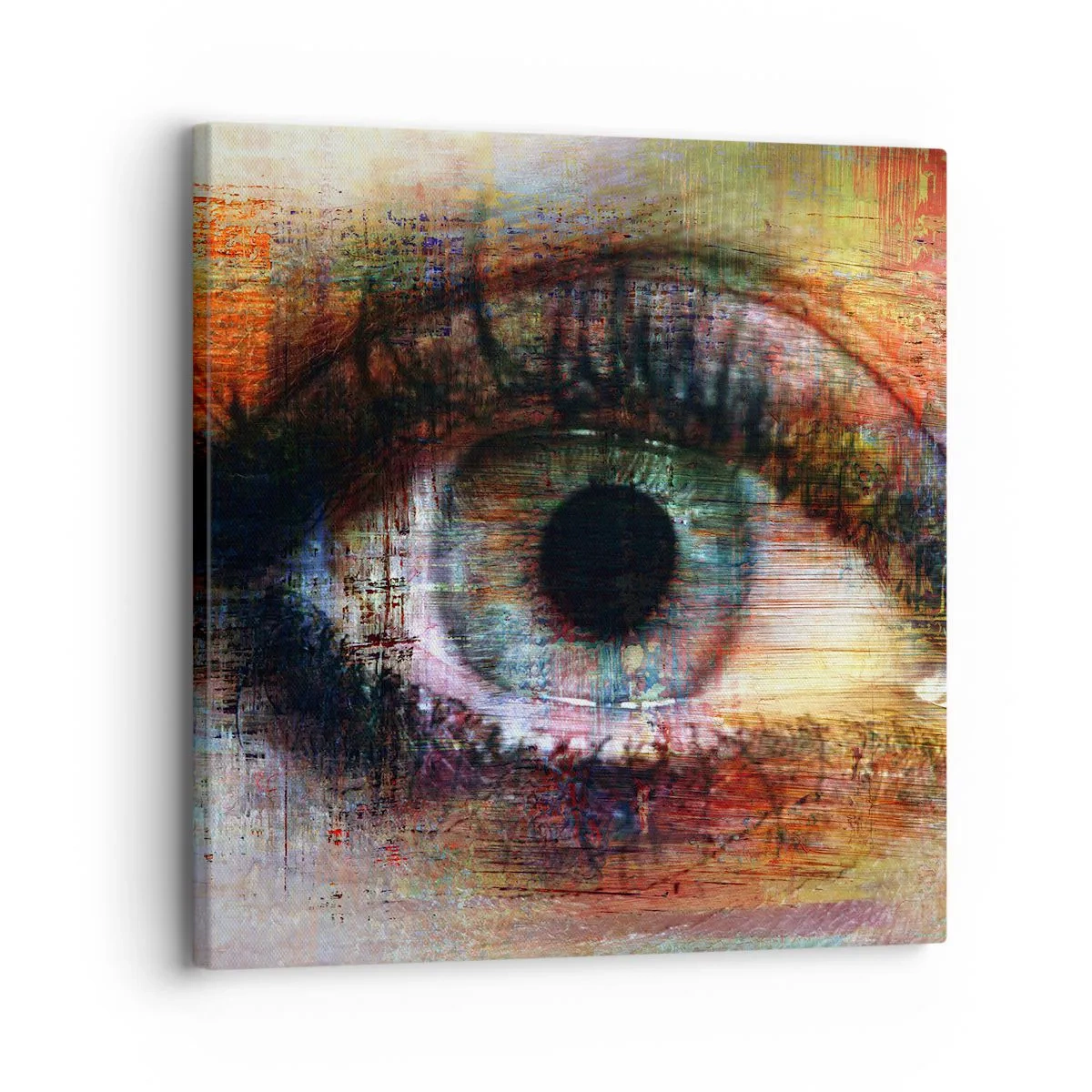 Canvastavla - Bild på duk - Man kan titta in i själen - 30x30 cm