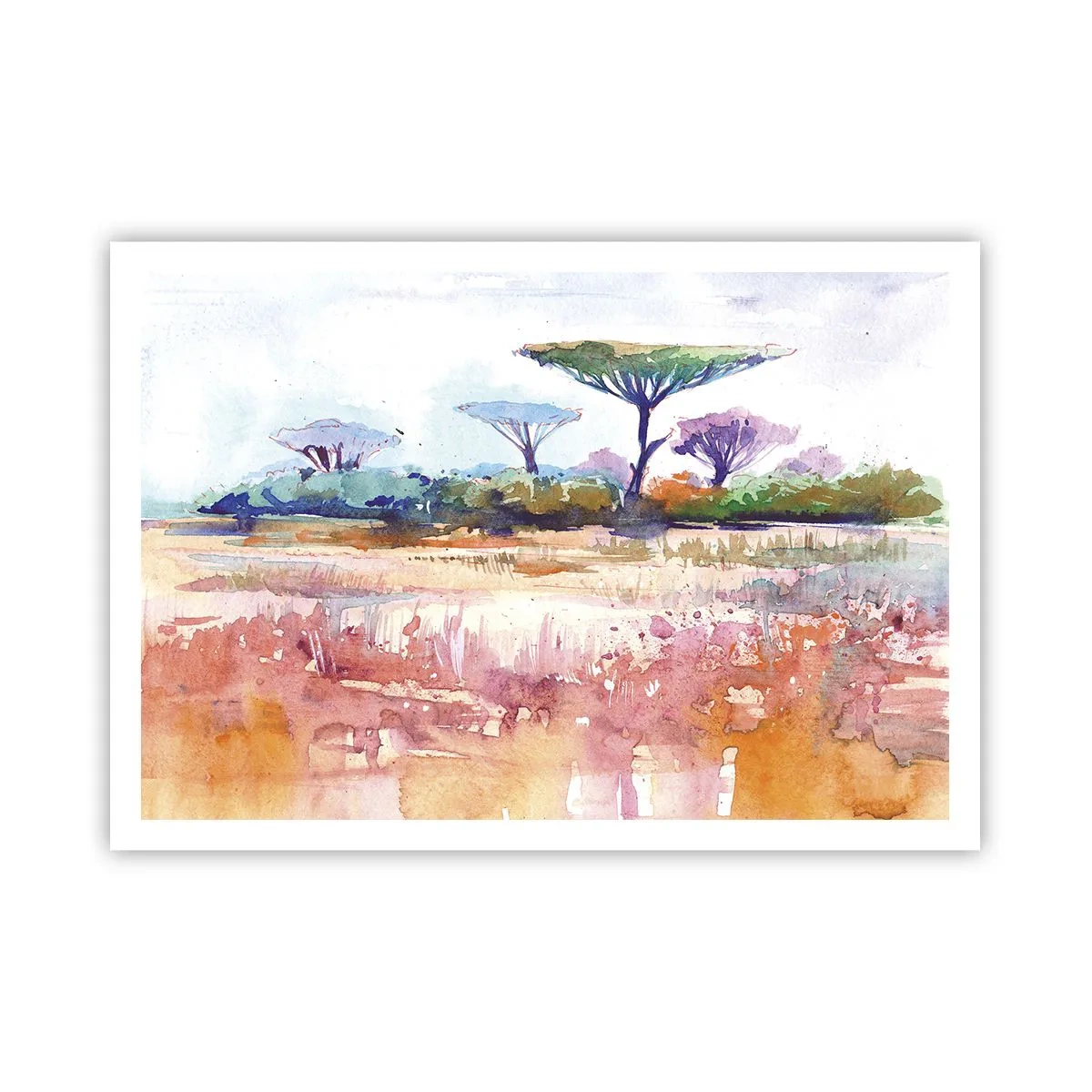Affisch - Savannens färg - 100x70 cm