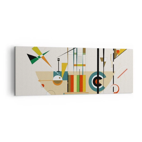 Canvastavla - Bild på duk - Så världen skrattar - 140x50 cm