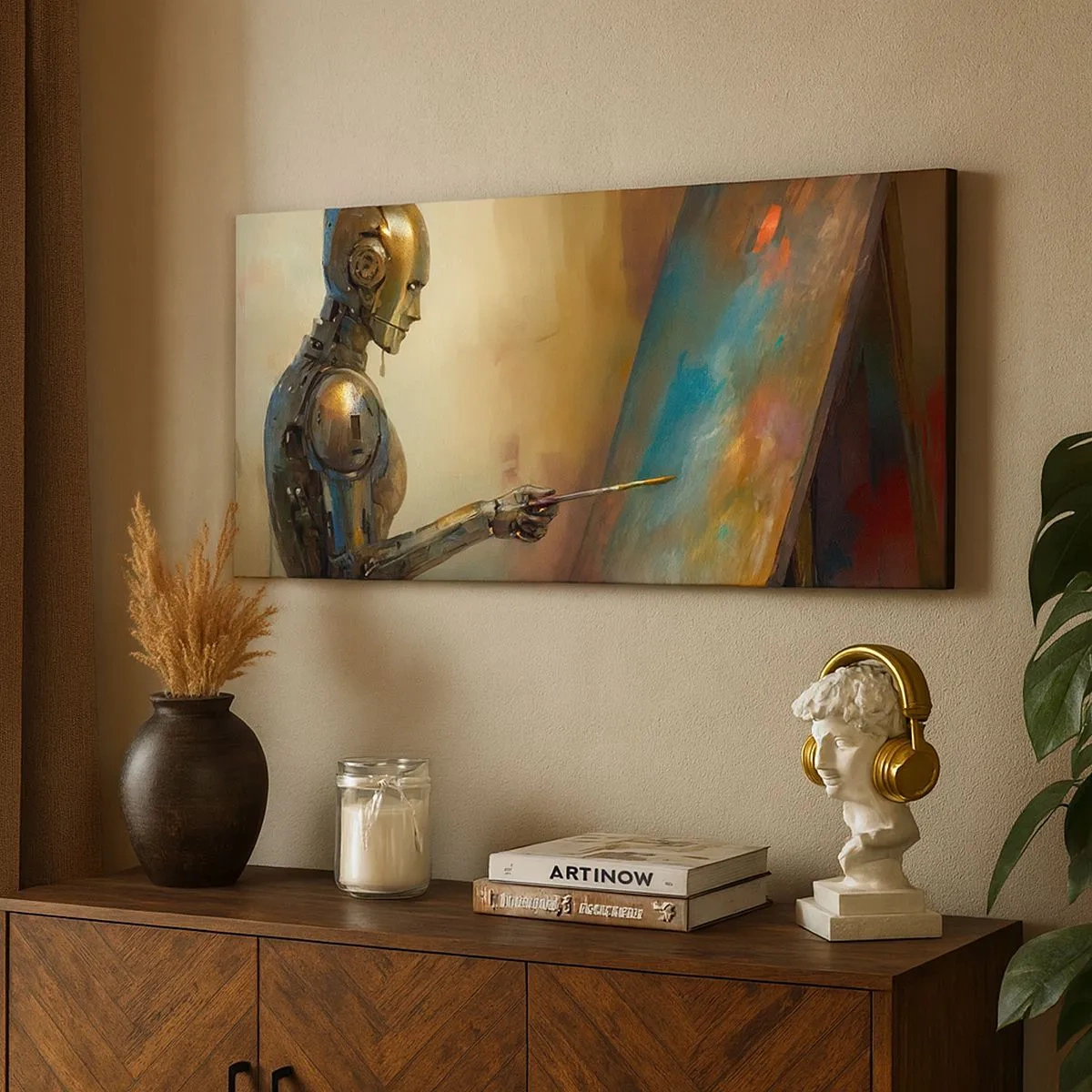 Canvastavla - Bild på duk - Framtidens konst - 100x40 cm