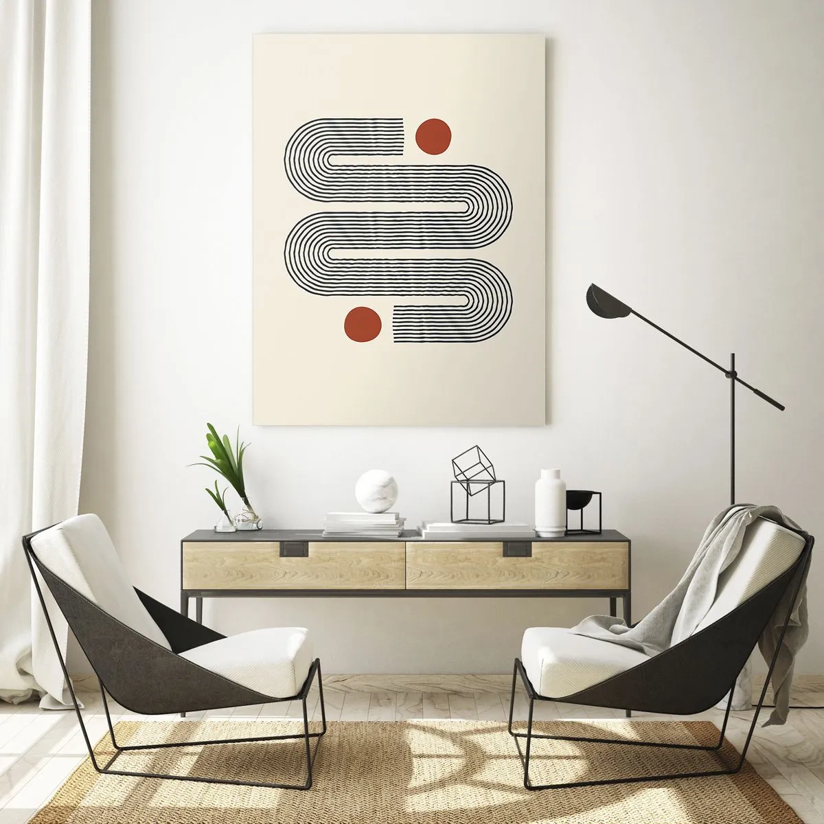 Glastavla - Bild på glas - från början till slutet - 70x100 cm