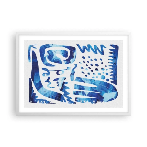 Affisch i vit ram - Tillbaka till rötterna - 70x50 cm