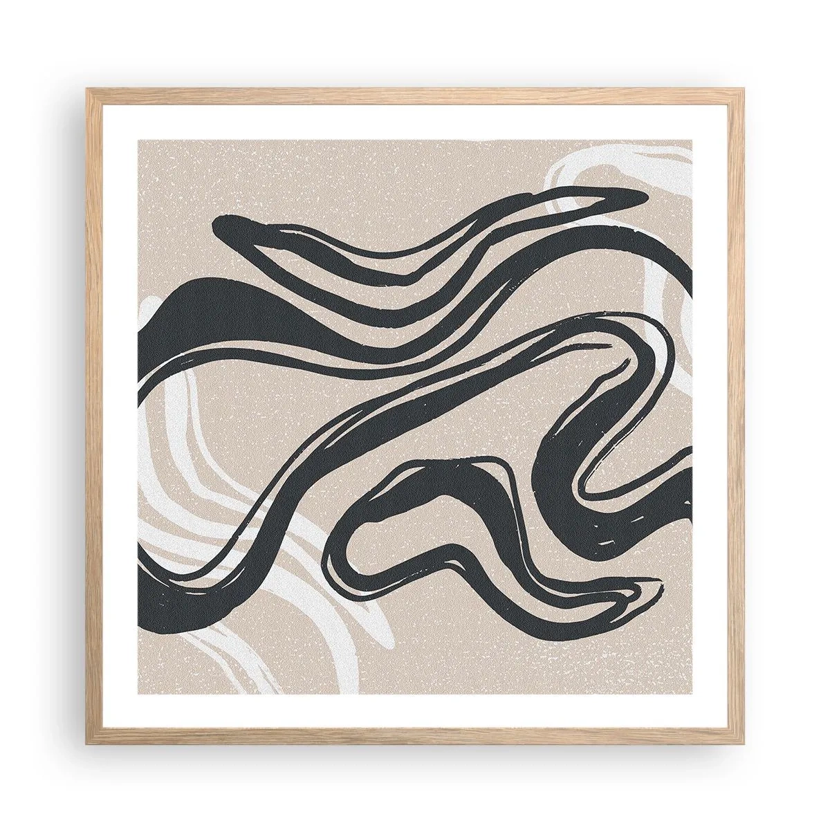 Affisch i ram av ljusek - Mångfaldigt uttryck - 60x60 cm