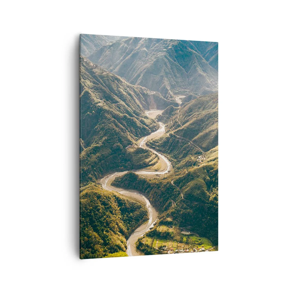 Canvastavla - Bild på duk - Direkt från fjällens hjärta - 70x100 cm