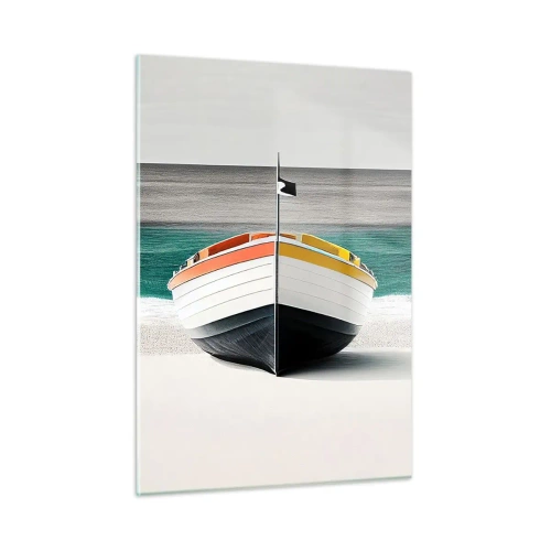 Glastavla - Bild på glas - På sin plats - 50x70 cm