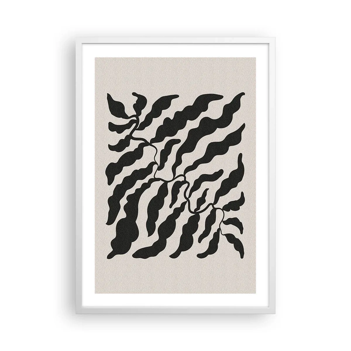 Affisch i vit ram - Kvadratens natur - 50x70 cm