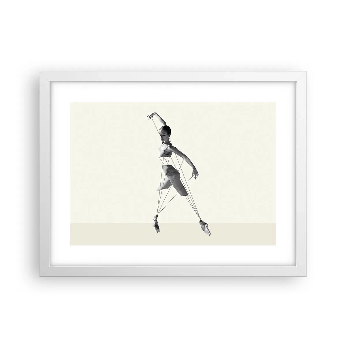 Affisch i vit ram - I världens teater - 40x30 cm