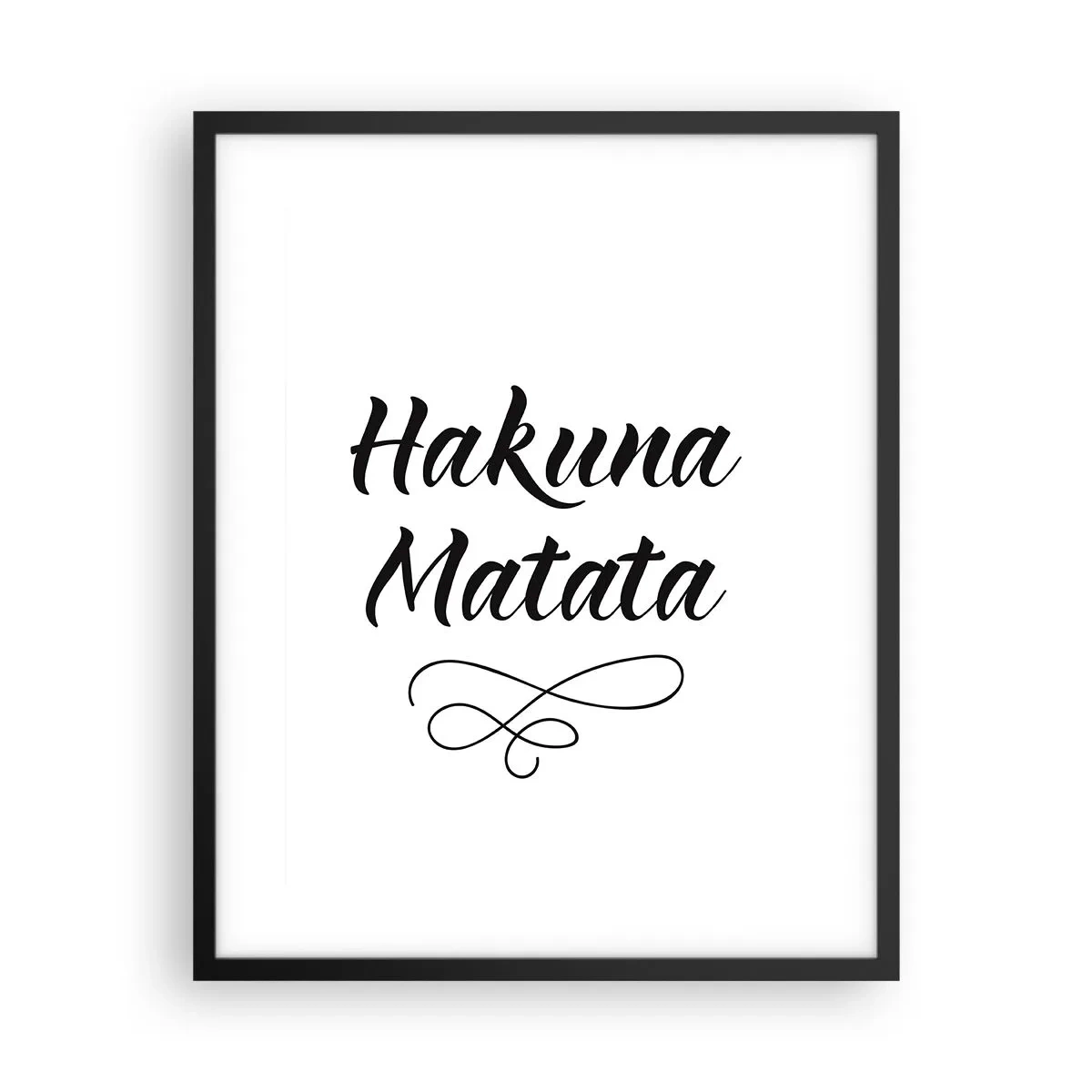 Affisch i svart ram - Bästa rådet - 40x50 cm