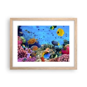 Affisch i ram av ljusek - Vad vet vi om livet... - 40x30 cm