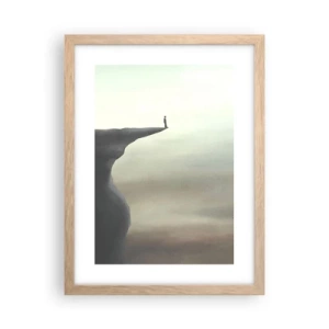 Affisch i ram av ljusek - Uppåt, naturligtvis! - 30x40 cm