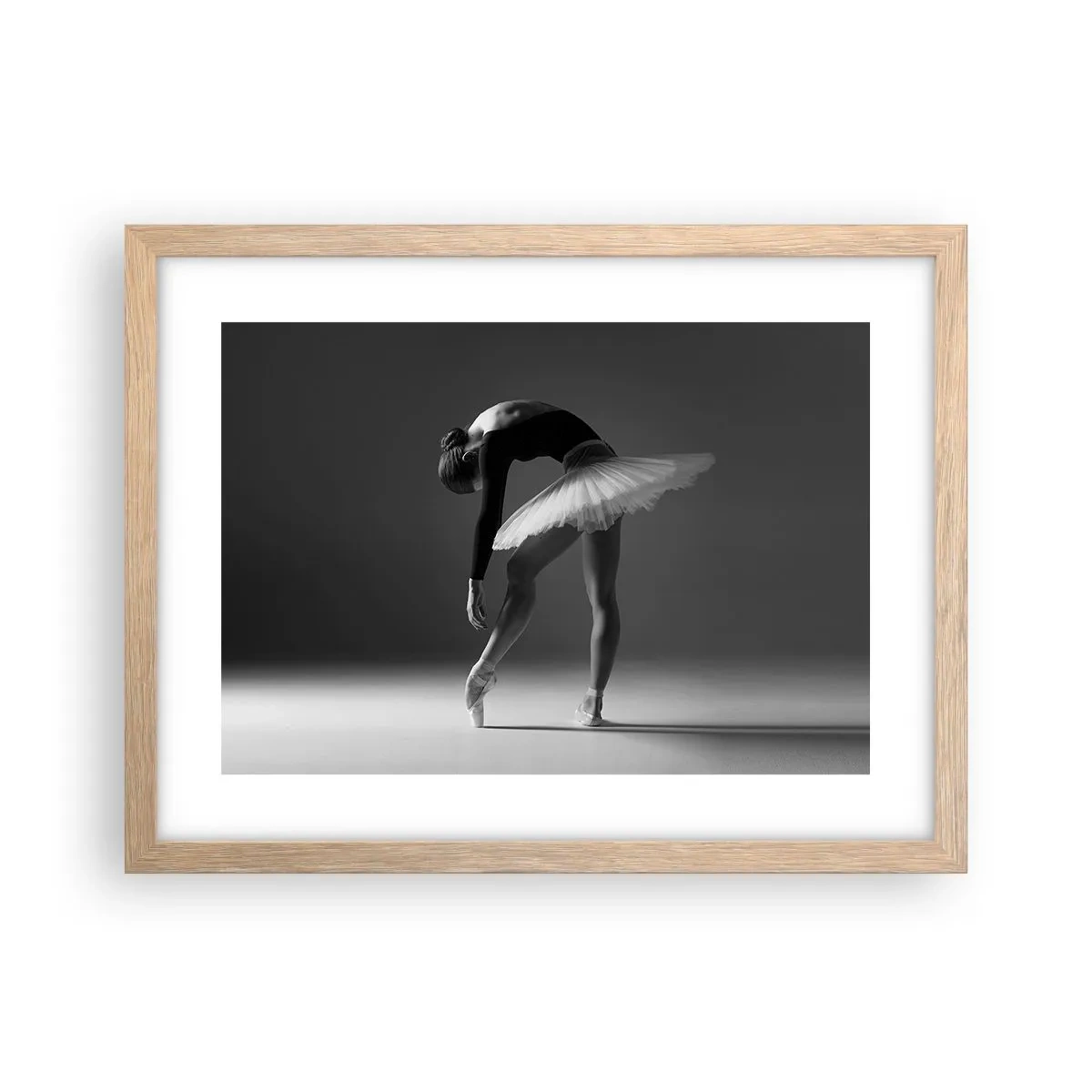 Affisch i ram av ljusek - Bella ballerina - 40x30 cm