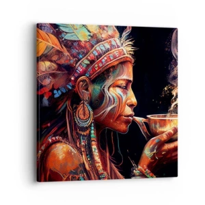 Canvastavla - Bild på duk - En magisk ritual - 40x40 cm