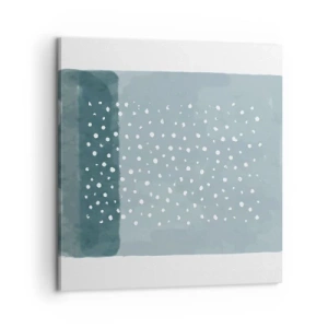 Canvastavla - Bild på duk - Uppstådda ur det blåa - 60x60 cm
