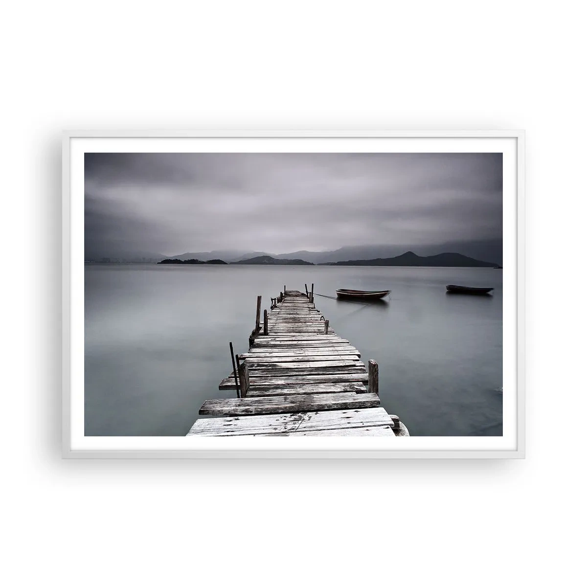 Affisch i vit ram - Imorgon kan du ge dig iväg - 100x70 cm