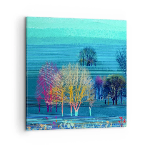 Canvastavla - Bild på duk - Finkammat landskap - 50x50 cm