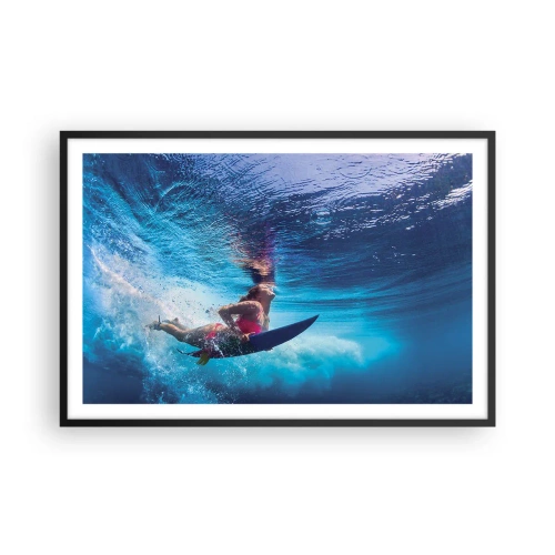 Affisch i svart ram - Glädjens djup - 91x61 cm