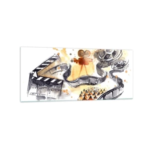 Glastavla - Bild på glas - I drömmarnas land - 120x50 cm