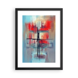 Affisch i svart ram - Landskap i en okänd dimension - 30x40 cm