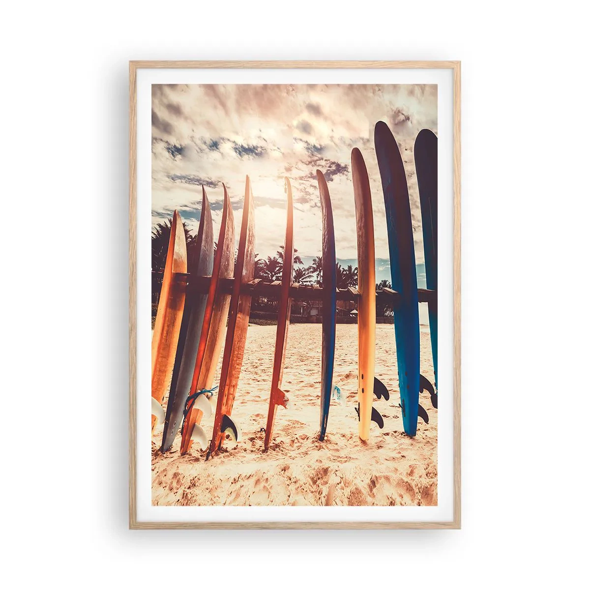 Affisch i ram av ljusek - God natt, vi ses imorgon - 70x100 cm