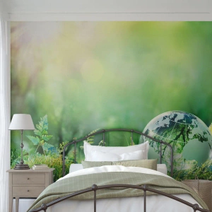 Fototapet på mått Premium Canvas - Grön planet - Abstraktion, Ormbunke, Natur