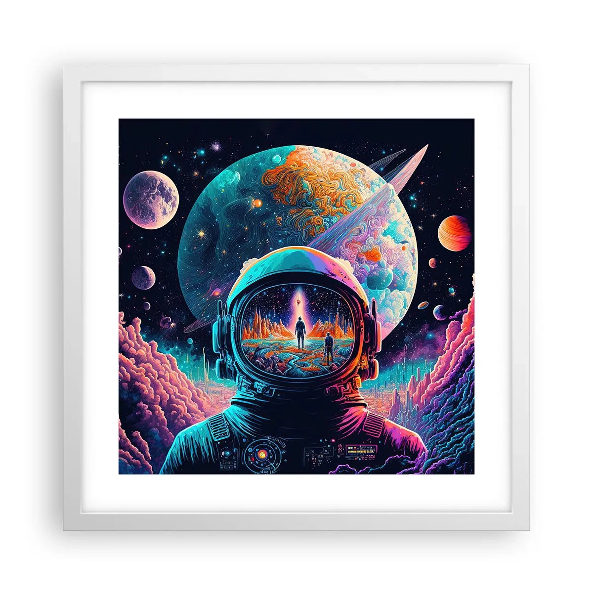 Affisch i vit ram - Filosofer har aldrig drömt - 40x40 cm