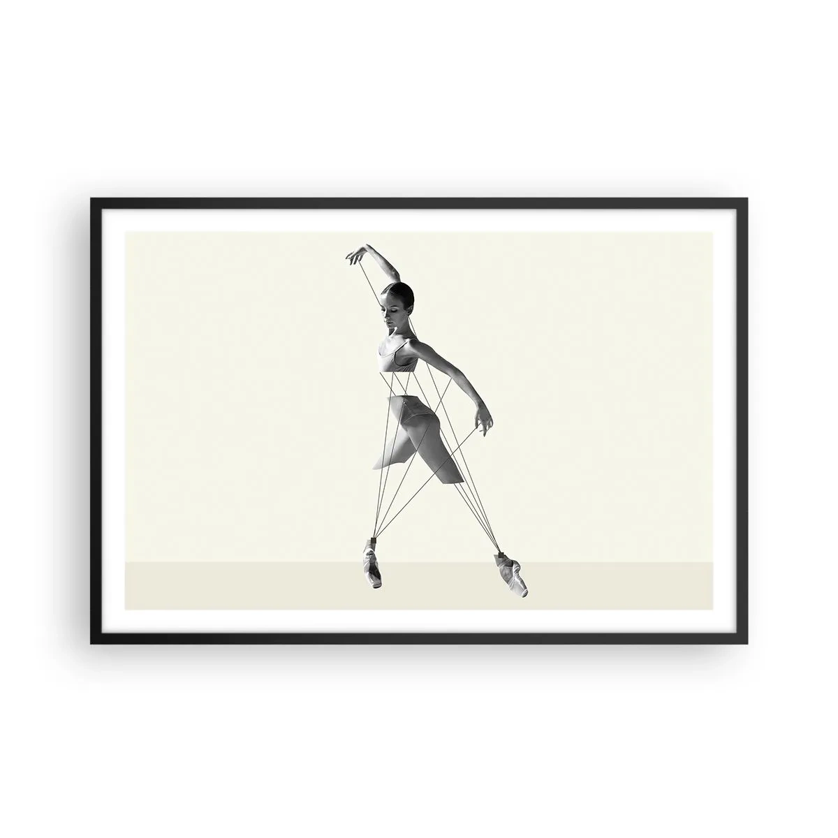 Affisch i svart ram - I världens teater - 91x61 cm