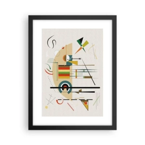 Affisch i svart ram - Så världen skrattar - 30x40 cm