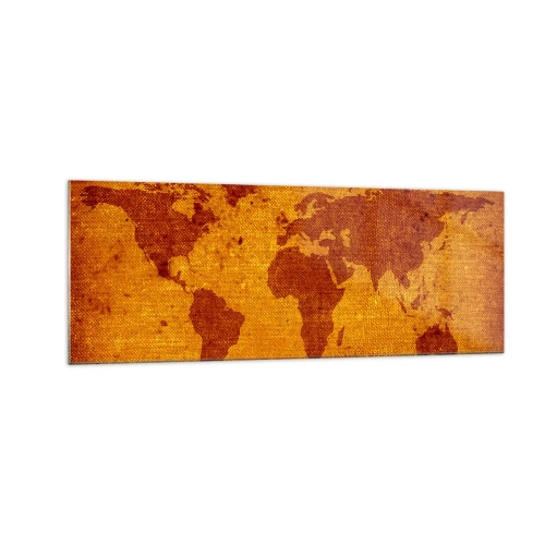 Glastavla - Bild på glas - Inbjudan till resa - 140x50 cm