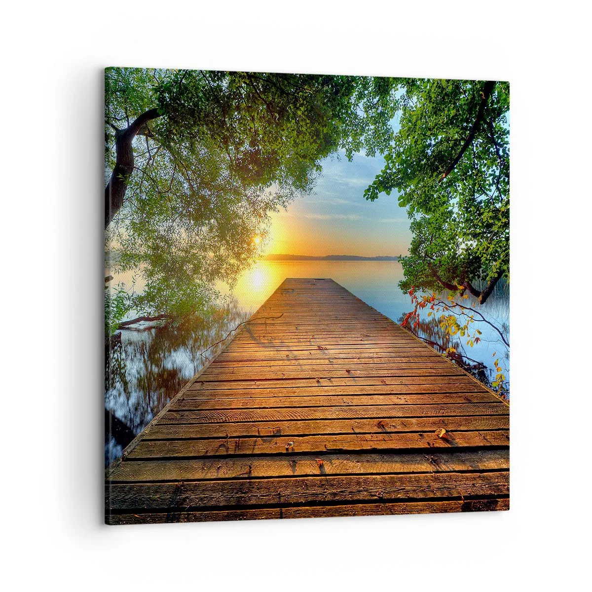 Canvastavla - Bild på duk - Sakta ner, sätt dig - 50x50 cm