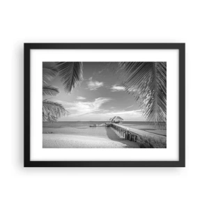 Affisch i svart ram - Minne eller dröm? - 40x30 cm