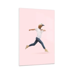 Glastavla - Bild på glas - En nypa absurd - 70x100 cm