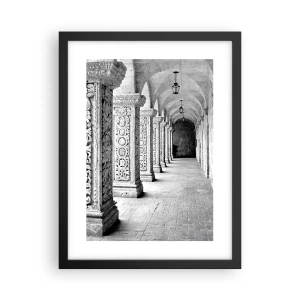 Affisch i svart ram - Och vart tar det vägen? - 30x40 cm