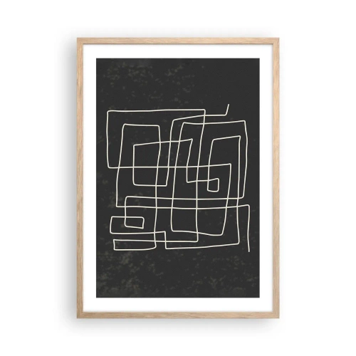 Affisch i ram av ljusek - Inte så enkelt - 50x70 cm