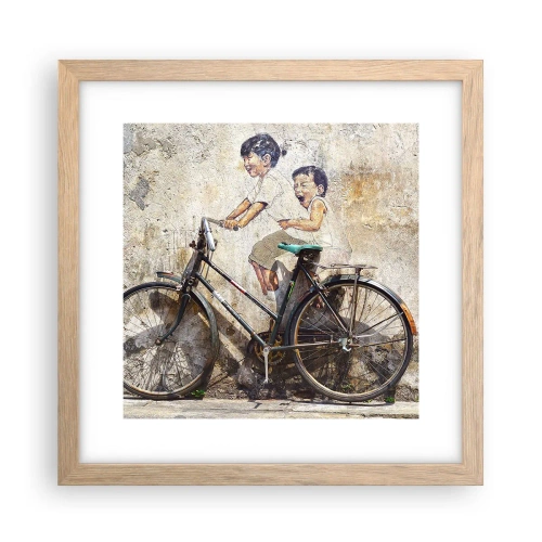 Affisch i ram av ljusek - Sant eller falskt? - 30x30 cm