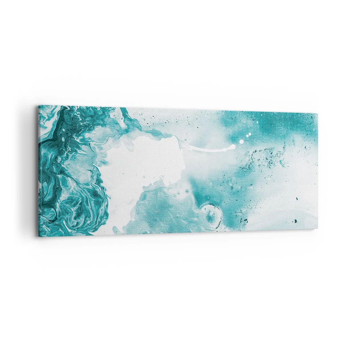Canvastavla - Bild på duk - Blåa laguner - 120x50 cm