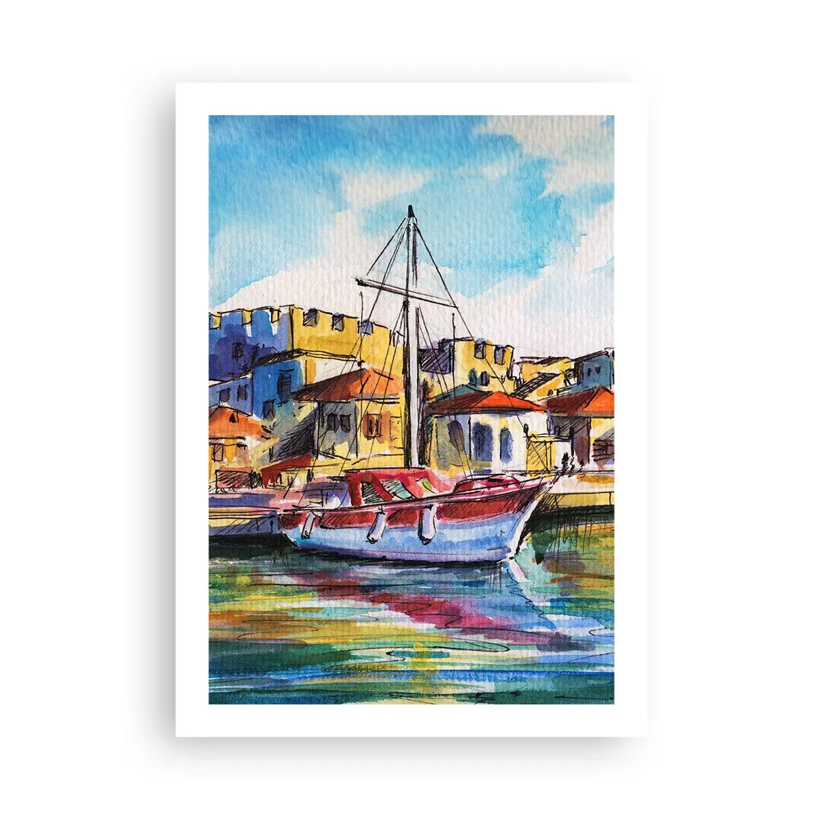 Affisch - Regnbågseftermiddag - 50x70 cm