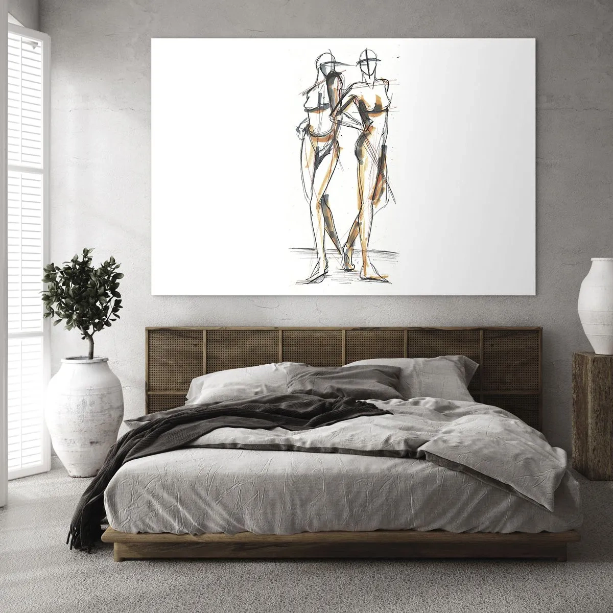 Glastavla - Bild på glas - Charmens studie - 100x70 cm