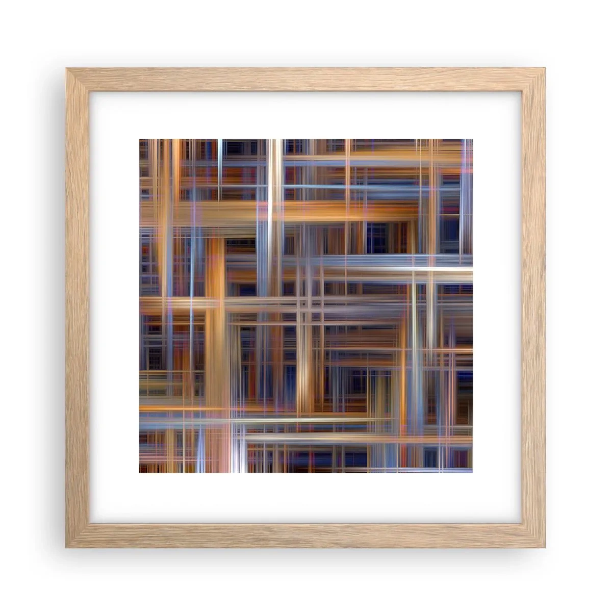 Affisch i ram av ljusek - Vävd av ljus - 30x30 cm