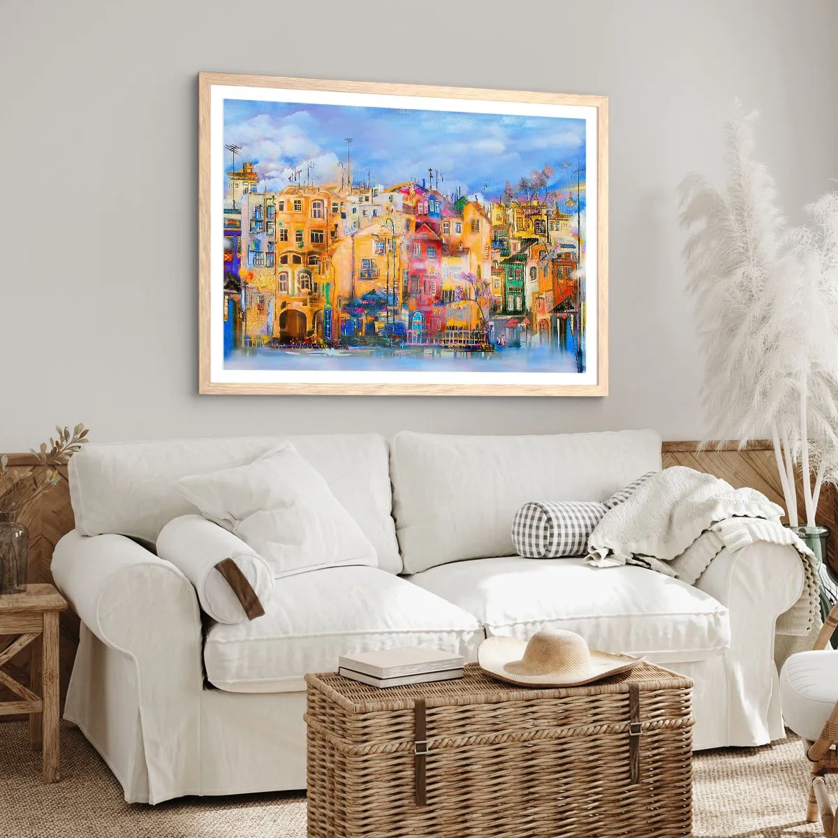 Affisch i ram av ljusek - Vi är tillsammans - 70x50 cm