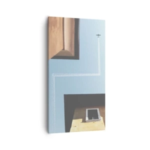 Canvastavla - Bild på duk - Ovanför stadens labyrint - 55x100 cm