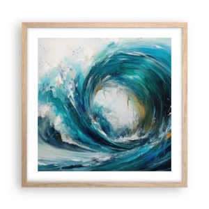 Affisch i ram av ljusek - Havsportal - 50x50 cm