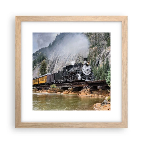 Affisch i ram av ljusek - Vart ska du? Vart? - 30x30 cm