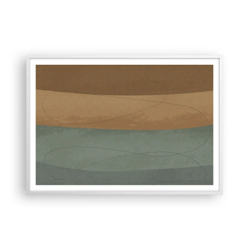 Affisch i vit ram - Horisontell komposition - 100x70 cm
